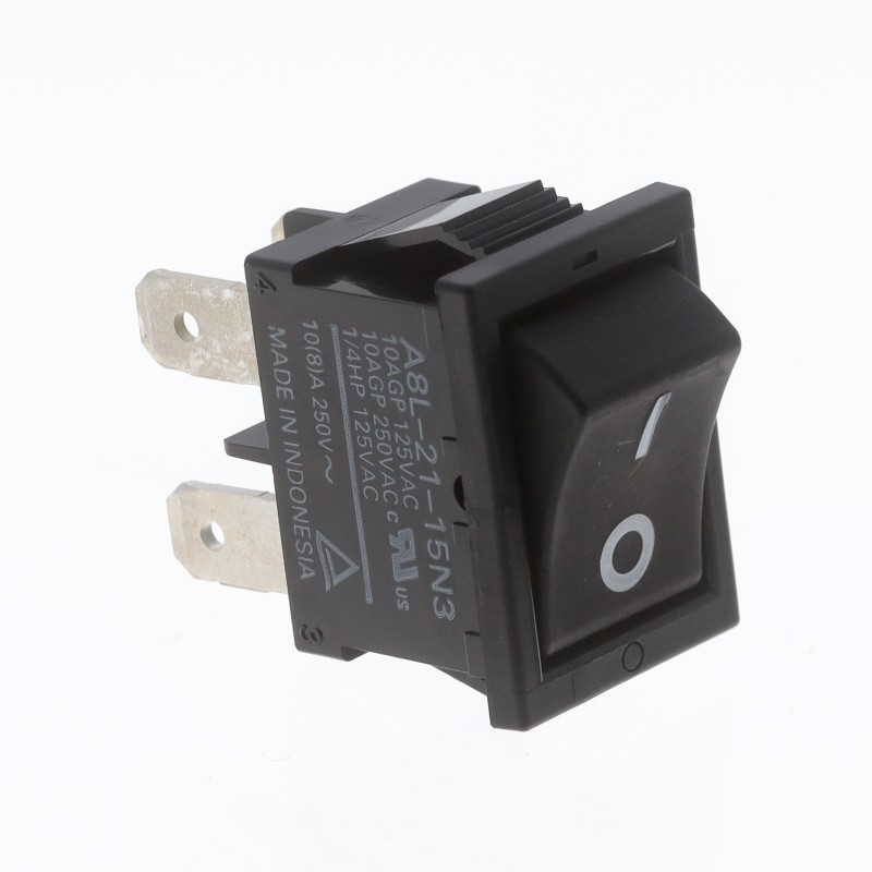 1 pcs : A8L-21-15N3 - SWITCH ROCKER DPST 10A 125V