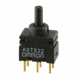 1 pcs : A9TS22-0011 - SWITCH TOGGLE DPDT 100MA 28V