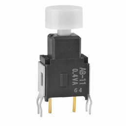 1 pcs : AB11BB-HB - SWITCH PUSH SPST-NO 0.4VA 28V