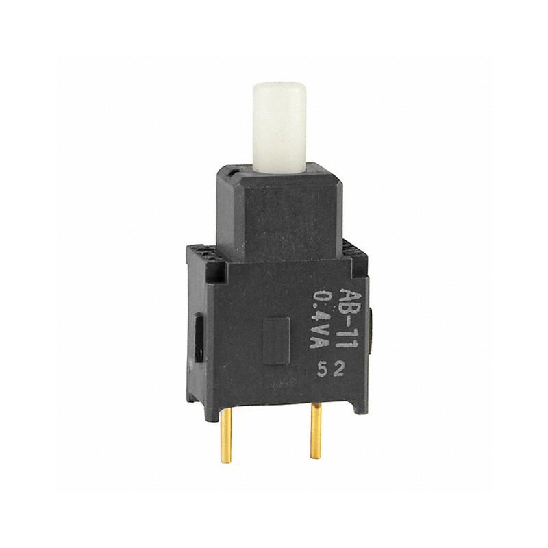 1 pcs : AB11BP - SWITCH PUSH SPST-NO 0.4VA 28V