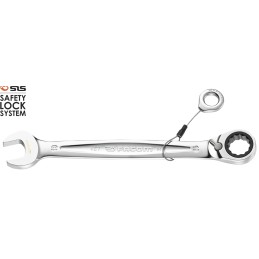 1 pcs - Facom Combination Ratchet Spanner, 32mm, Metric, Height Safe, Double Ended, 424 mm Overall