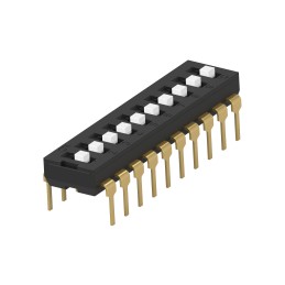 1 pcs : ADEN10TTU04 - SWITCH SLIDE DIP SPST 0.025A 24V