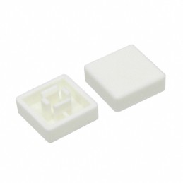 1 pcs : AKTSC21I - CAP TACTILE SQUARE IVORY
