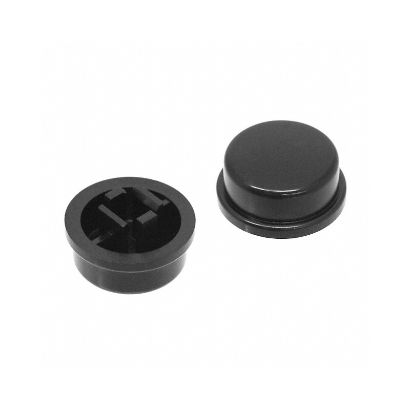 1 pcs : AKTSC22K - CAP TACTILE ROUND BLACK