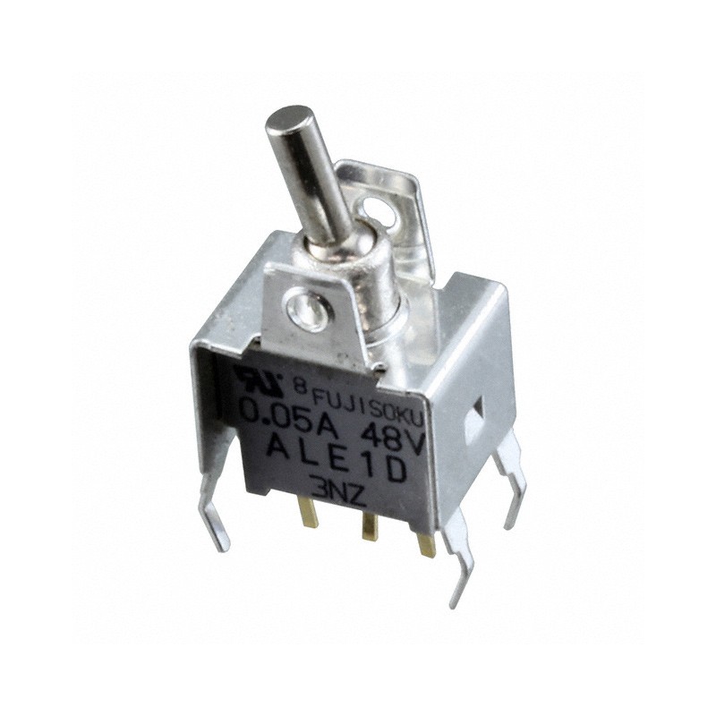 1 pcs : ALE1D-2M4-10-Z - SWITCH ROCKER SPDT 50MA 48V