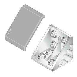 1 Bag of 2 - Bosch Rexroth Angular Cover Cap Connecting Component, Strut Profile 80 mm, Groove Size 10mm