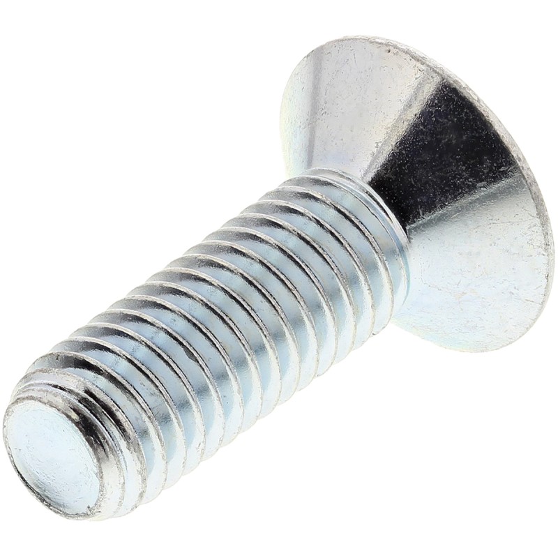 1 Bag of 10 - RS PRO Bright Zinc Plated Steel Hex Socket Countersunk Screw, DIN 7991, M12 x 75mm