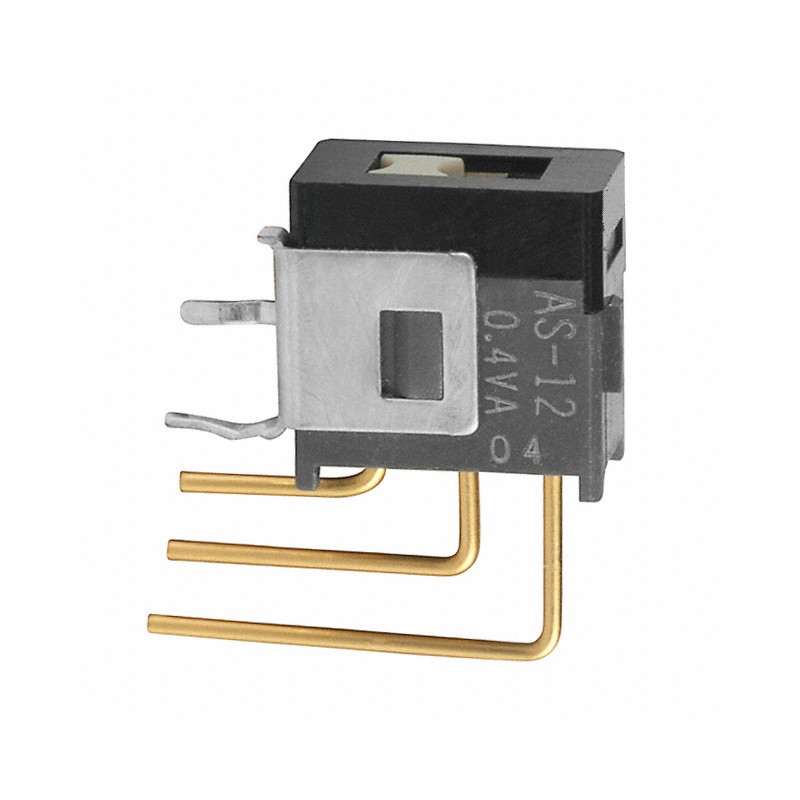 1 pcs : AS12BV - SWITCH SLIDE SPDT 0.4VA 28V