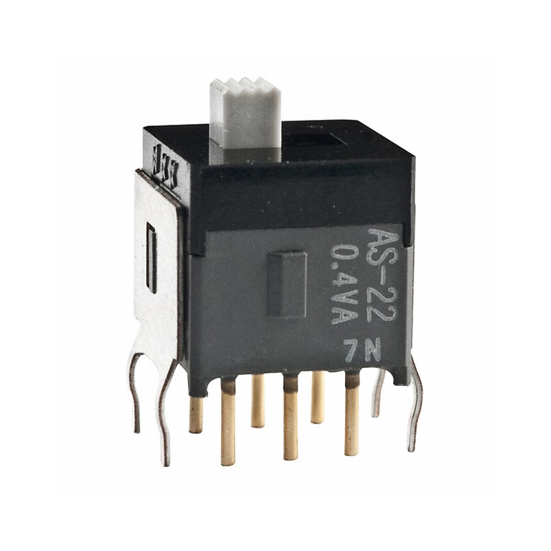 1 pcs : AS22AB - SWITCH SLIDE DPDT 0.4VA 28V