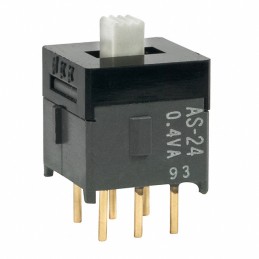1 pcs : AS24AP - SWITCH SLIDE SP3T 0.4VA 28V