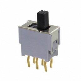 1 pcs : AS2D-2M-10-Z - SWITCH SLIDE DPDT 50MA 48V
