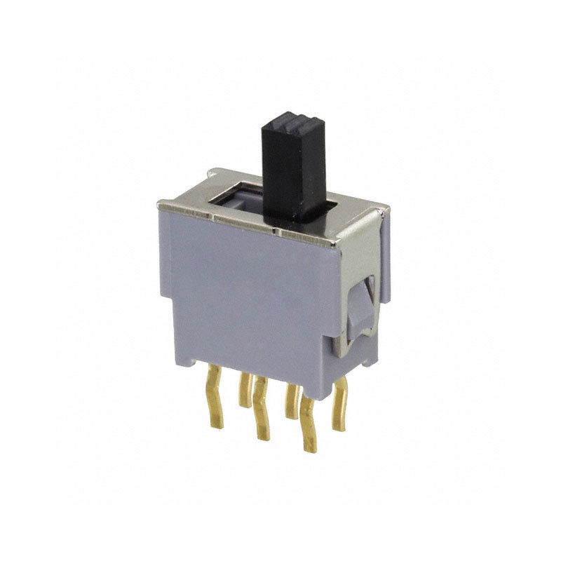 1 pcs : AS2D-2M-10-Z - SWITCH SLIDE DPDT 50MA 48V