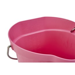 1 pcs - 6L Plastic Pink Bucket With Handle