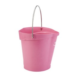 1 pcs - 6L Plastic Pink Bucket With Handle