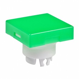 1 pcs : AT3001FB - CAP PUSHBUTTON SQUARE GRN/WHITE