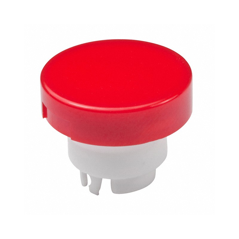 1 pcs : AT3002CB - CAP PUSHBUTTON ROUND RED/WHITE