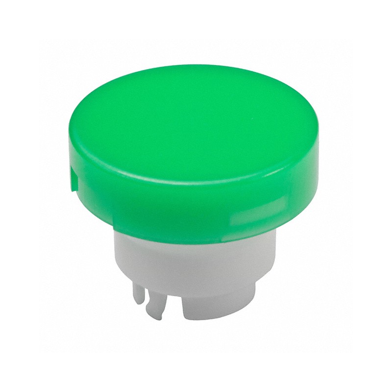 1 pcs : AT3002FB - CAP PUSHBUTTON ROUND GREEN/WHITE