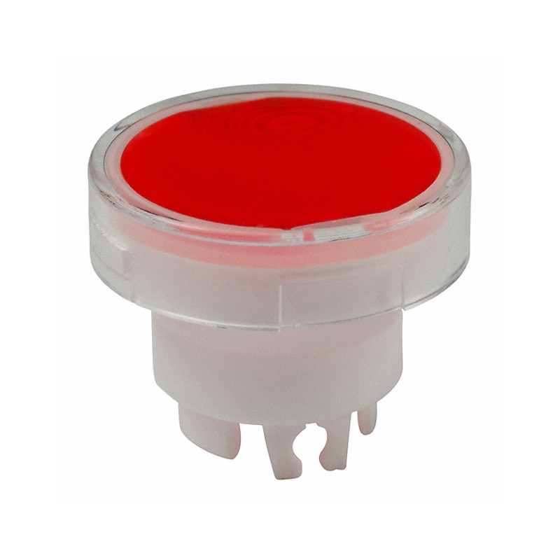 1 pcs : AT3005JC - CAP PUSHBUTTON ROUND CLEAR/RED