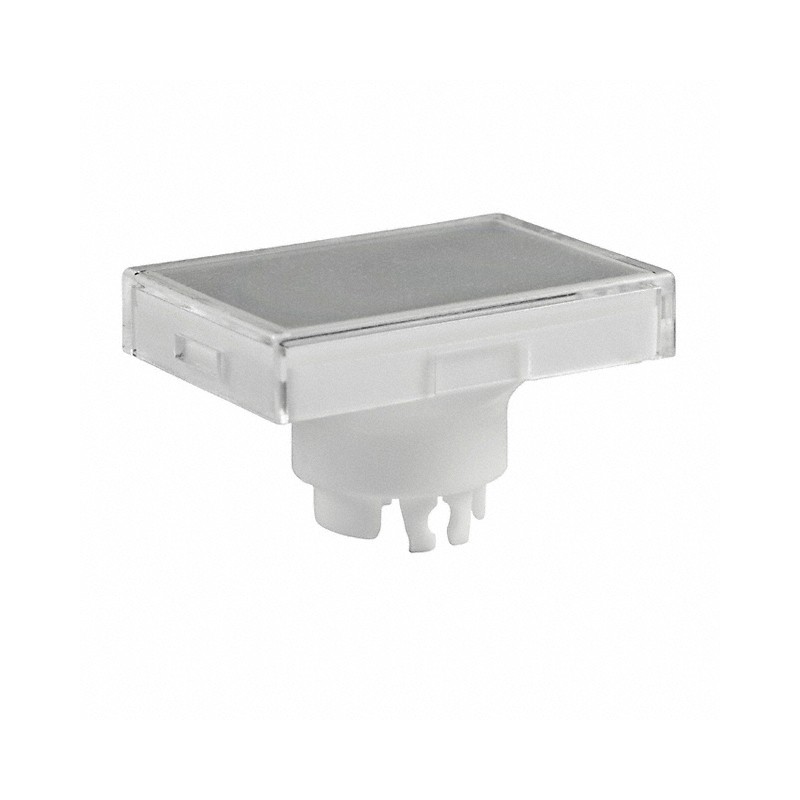 1 pcs : AT3006JB - CAP PUSHBUTTON RECT CLEAR/WHITE