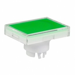 1 pcs : AT3006JF - CAP PUSHBUTTON RECT CLEAR/GREEN