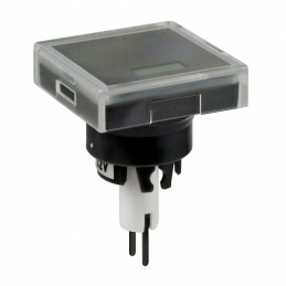 1 pcs : AT3010F02JA - CAP PUSHBUTTON SQUARE CLEAR/BLK