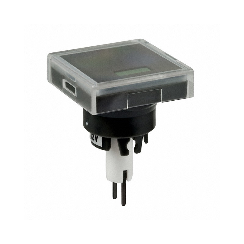 1 pcs : AT3010F02JA - CAP PUSHBUTTON SQUARE CLEAR/BLK