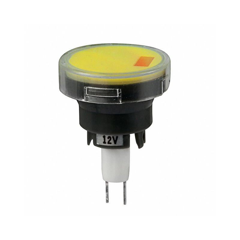 1 pcs : AT3011D12JE - CAP PUSHBUTTON ROUND CLEAR/YEL