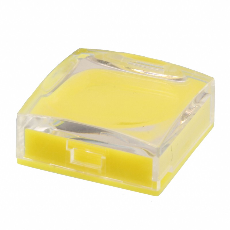1 pcs : AT3073JD - CAP PUSHBUTTON SQUARE CLR/AMBER