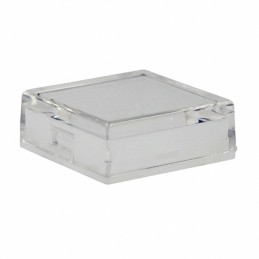 1 pcs : AT3076JB - CAP PUSHBUTTON SQUARE CLEAR/WHT