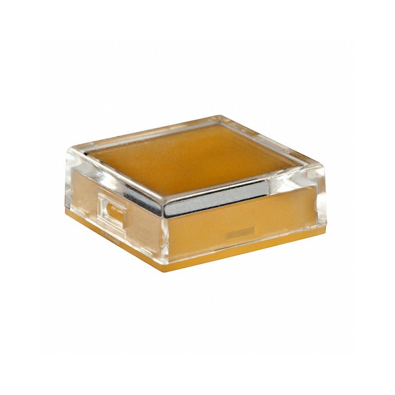 1 pcs : AT3076JD - CAP PUSHBUTTON SQUARE CLR/AMBER