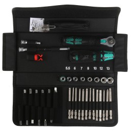 1 pcs - Wera 39 Piece Kraftform Kompakt M 1 Metal Tool Kit with Pouch