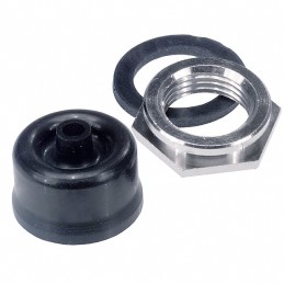 1 pcs : AT401A - TOGGLE HALF BOOT BLACK