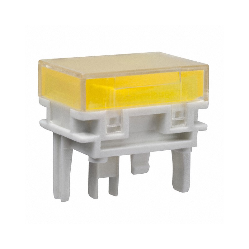 1 pcs : AT4027JE - CAP PUSHBUTTON RECT CLEAR/YELLOW