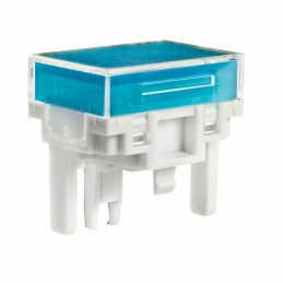 1 pcs : AT4027JG - CAP PUSHBUTTON RECT CLEAR/BLUE