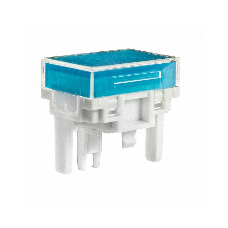 1 pcs : AT4027JG - CAP PUSHBUTTON RECT CLEAR/BLUE