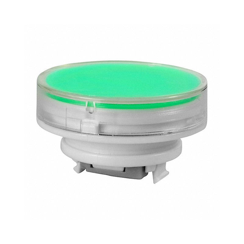 1 pcs : AT4055JF - CAP PUSHBUTTON ROUND CLEAR/GREEN