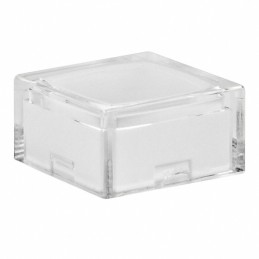 1 pcs : AT4060JB - CAP TACTILE SQUARE CLEAR/WHITE