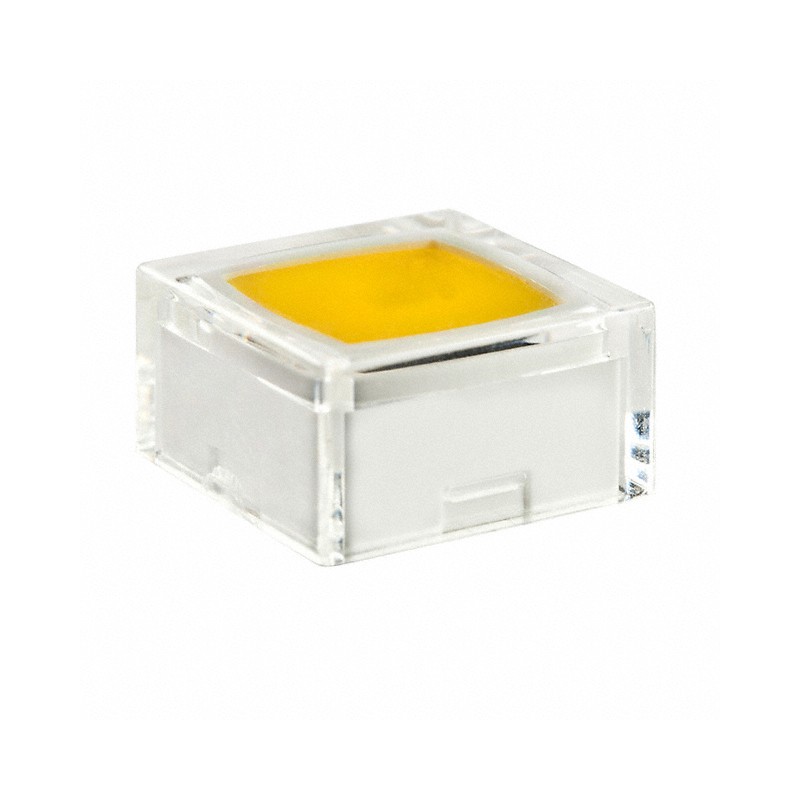 1 pcs : AT4060JE - CAP TACTILE SQUARE CLEAR/YELLOW