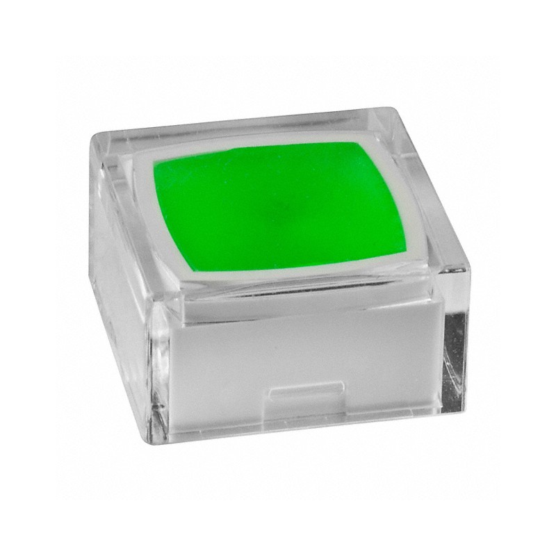 1 pcs : AT4060JF - CAP TACTILE SQUARE CLEAR/GREEN