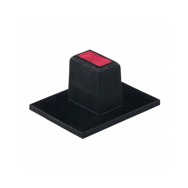 1 pcs : AT4065C - CAP SLIDE RECT BLK/RED LENS