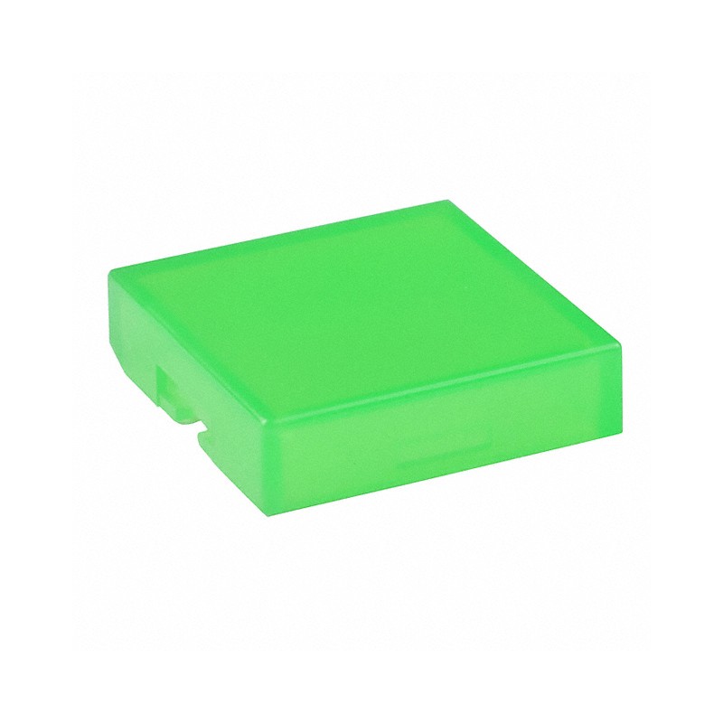 1 pcs : AT4074F - CAP PUSHBUTTON SQUARE CLEAR/GRN