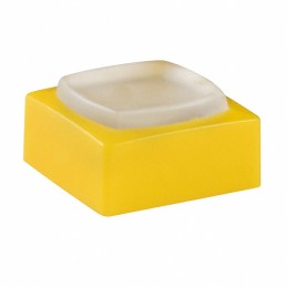 1 pcs : AT4076BE - CAP TACTILE SQUARE WHITE/YELLOW