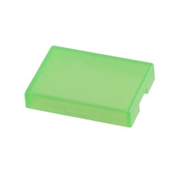 1 pcs : AT4117F - CAP PUSHBUTTON RECT CLEAR/GREEN