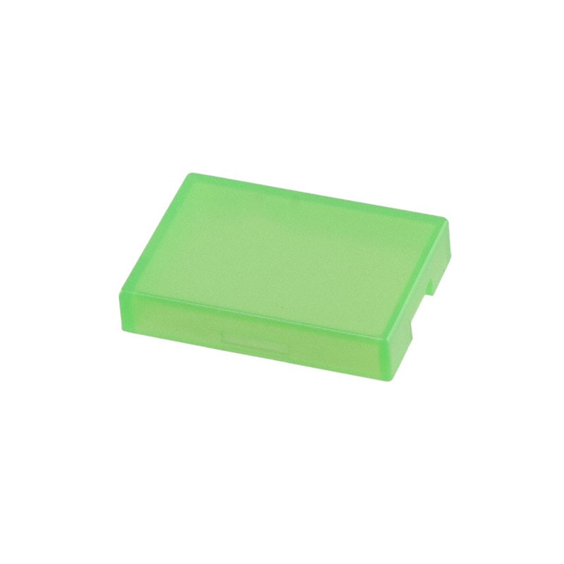 1 pcs : AT4117F - CAP PUSHBUTTON RECT CLEAR/GREEN
