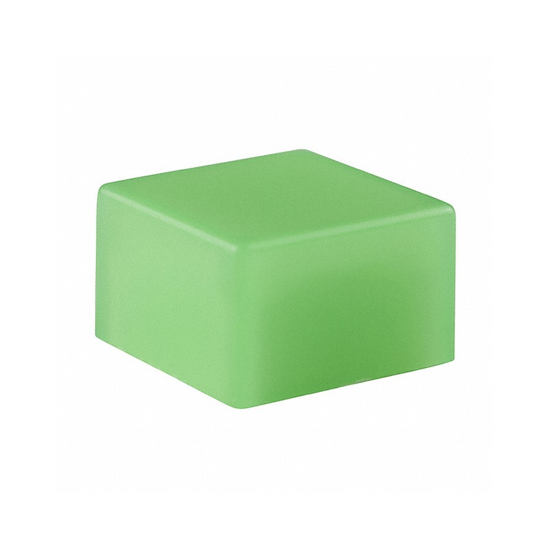 1 pcs : AT4135F - CAP TACTILE SQUARE FROSTED GREEN