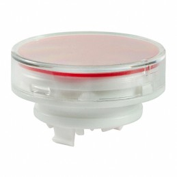 1 pcs : AT4165JC - CAP PUSHBUTTON ROUND CLEAR/RED