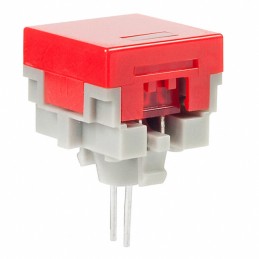 1 pcs : AT480CC - CAP PUSHBUTTON SQ RED/RED LED