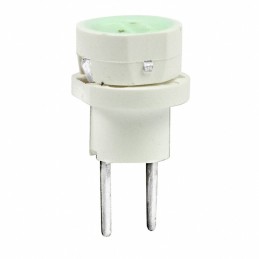 1 pcs : AT628F - LED 2 ELEMENT GREEN T-1 BI-PIN