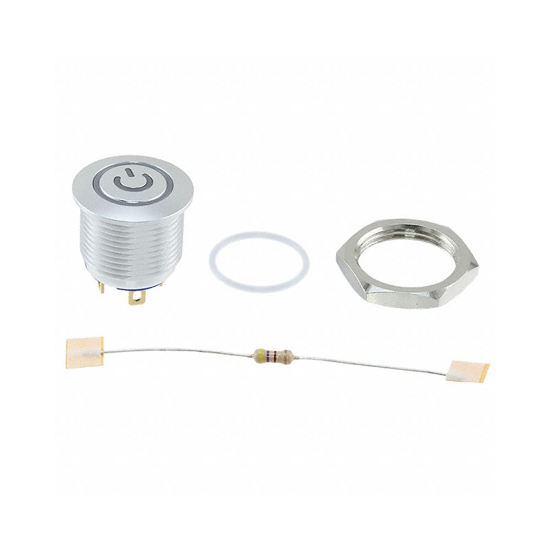 1 pcs : AV1610P512R04 - SWITCH PUSHBUTTON SPDT 2A