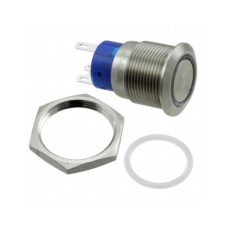 1 pcs : AV1910R512Q04 - SWITCH PUSHBUTTON SPDT 3A 250V